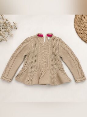 Emma’s Garden Cable-Knit Sweater — 2T